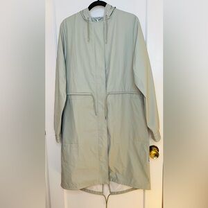 Rains String Parka, “Earth”, women’s L, NWT